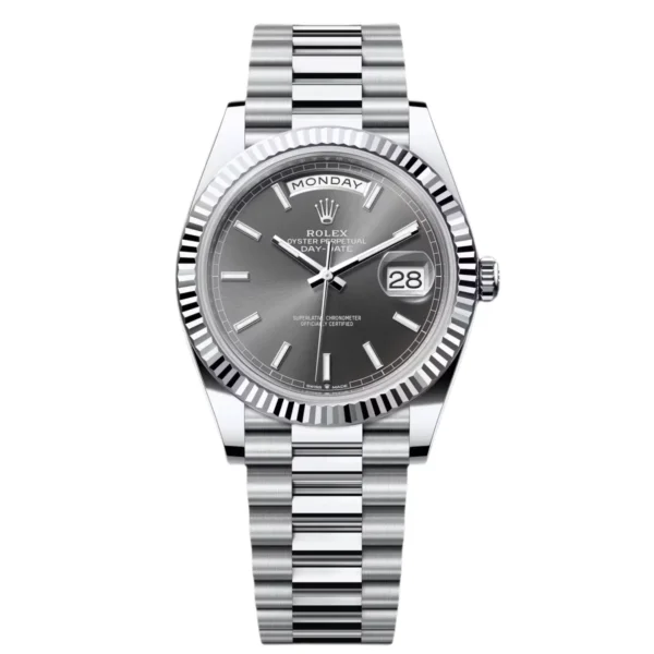 RLX Day-Date 40mm Slate Diamonds Dial 228236-0013