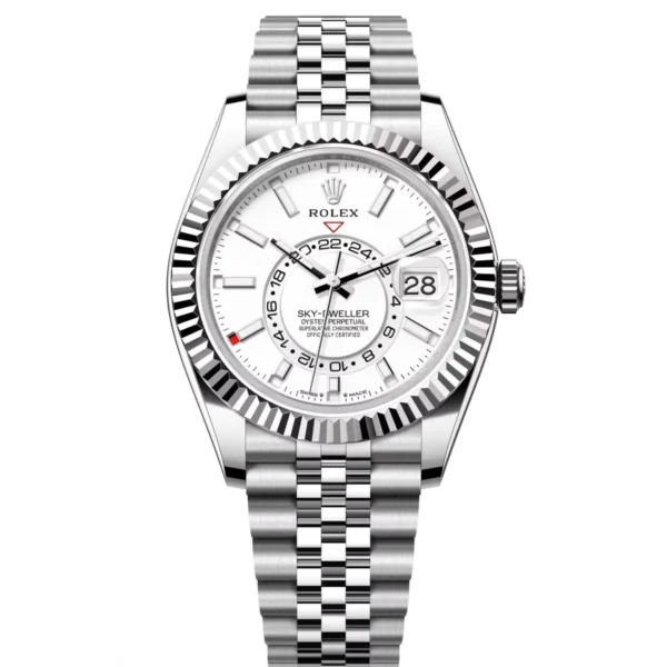 RLX Sky-Dweller 5-piece Links 42mm 336934-0003/0004 Stainless Steel White Dial Oyster