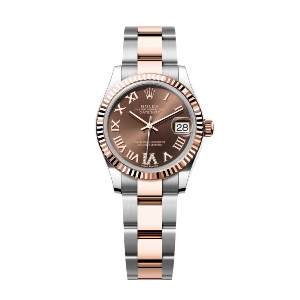 RLX Datejust m278271-0003/0004 Chocolate 3-piece Links 31mm Dial Oyster Bracelet Watch