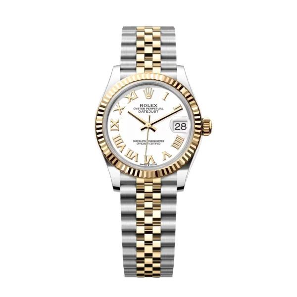 RLX Datejust m278273-0001/0002 31mm 5-piece Links White Dial Stainless Steel and Yellow Gold Oyster Watch