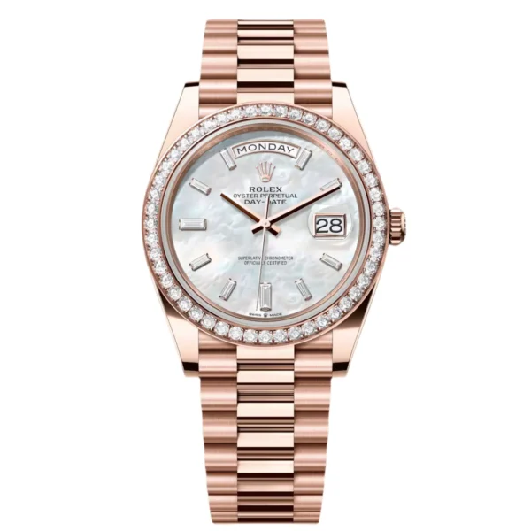 RLX Day-Date Mother of Pearl Diamonds Dial 228345rbr-0026