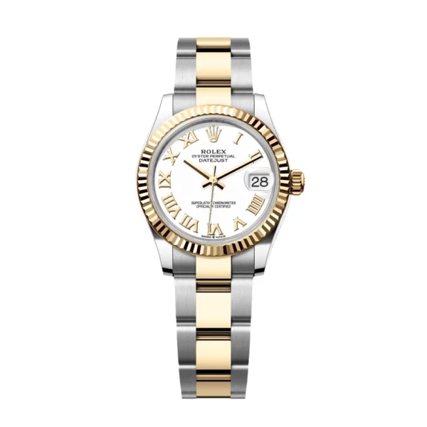 RLX Datejust m278273-0001/0002 31mm 3-piece Links White Dial Stainless Steel and Yellow Gold Oyster Watch