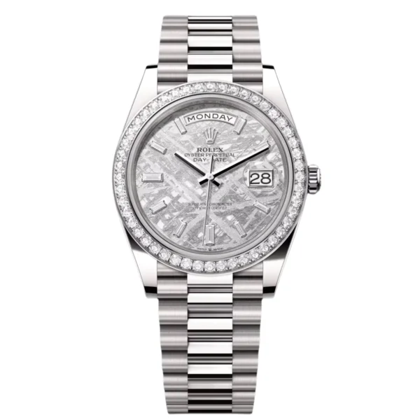 RLX Day-Date 40mm 228349RBR-0040 Meteorite Dial President Bracelet