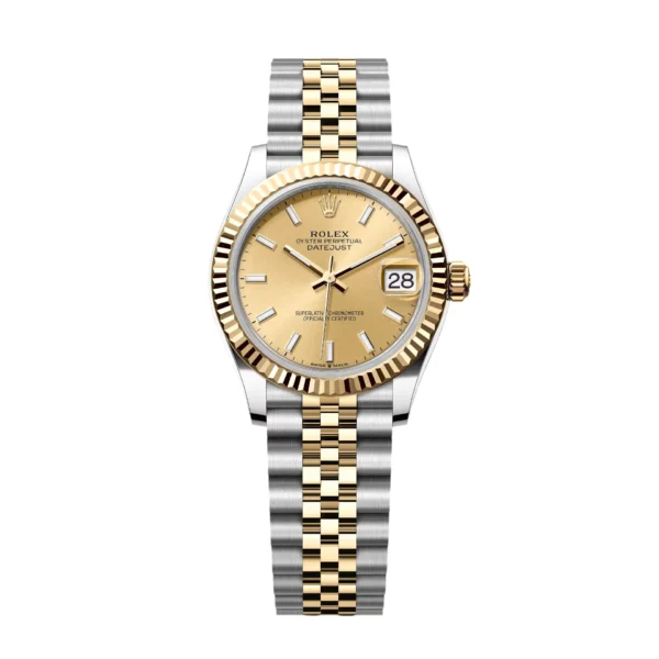 RLX Datejust m278273-0013/0014 31mm 5-piece Links Champagne Dial Stainless Steel and Yellow Gold Oyster Watch