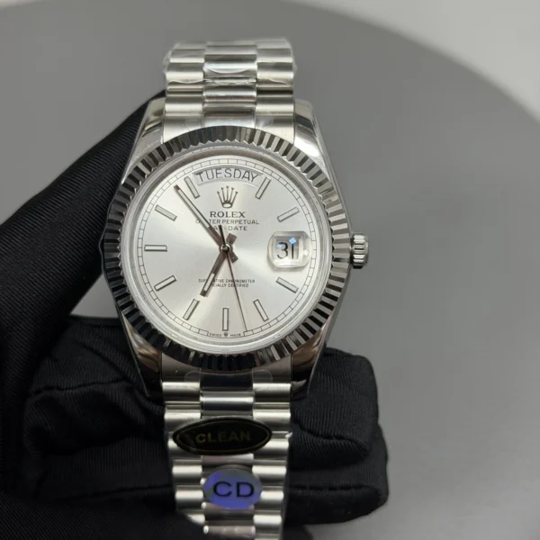 【Super Clone 1:1】Rolex Day-Date 40 228239A SILVER Dial