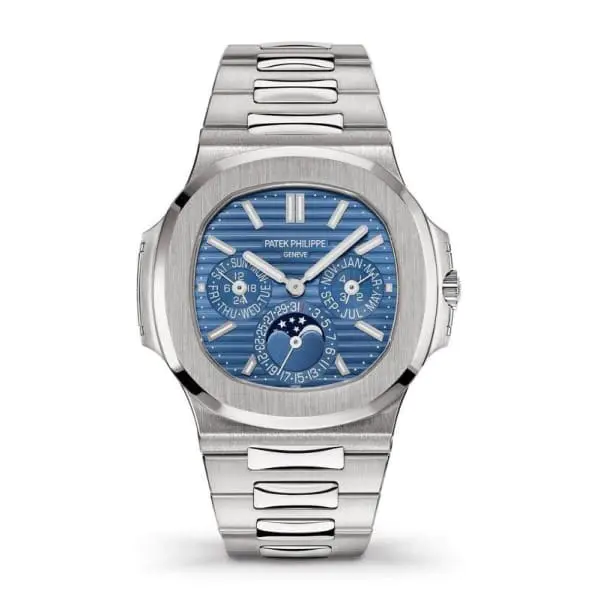 【Super Clone1:1】【Top quality】Patek Philippe Nautilus White Gold 5740-1G-001 with Blue Sunburst dial