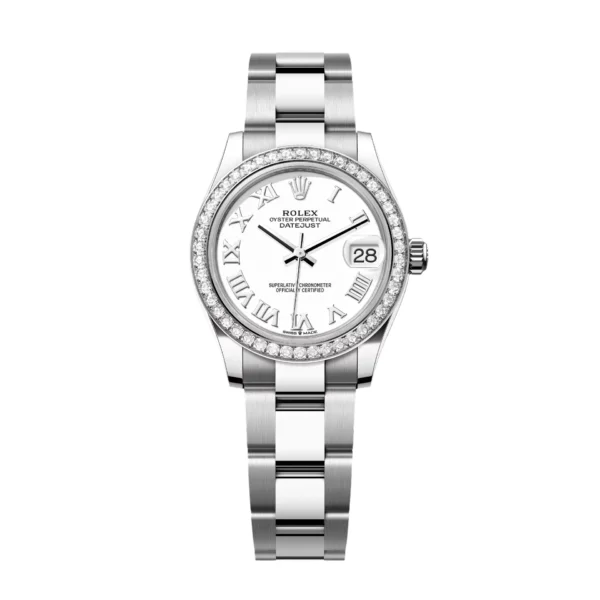 RLX Datejust 3-piece Links m278384RBR-0013/0014 White 31mm Dial Oyster Watch