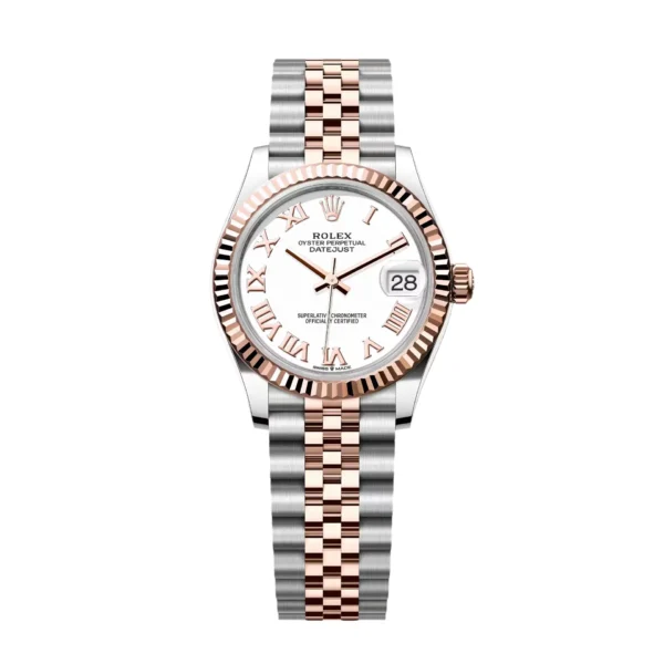 RLX Datejust 5-piece Links m278271-0001/0002 White 31mm Dial Oyster Bracelet Watch